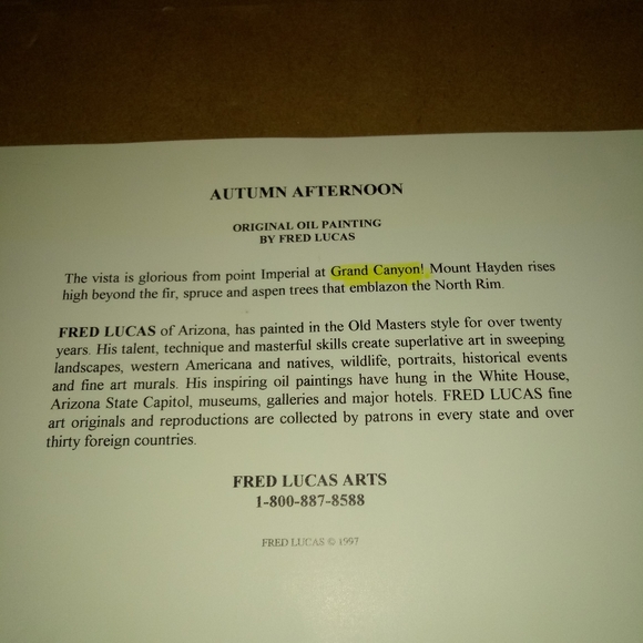 Fred Lucas "Autumn Afternoon" (1997) - Picture 2 of 7